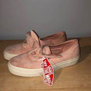 Light Pink suede vans
